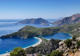 Lais Puzzle - Türkei, Küste, Oludeniz-Strand, Blick auf die Spitze des Strandes und die blaue Lagune - 1.000 Teile
