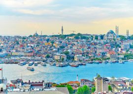 Lais Puzzle - Blick vom Galata-Turm in Istanbul bei Sonnenuntergang - 1.000 Teile
