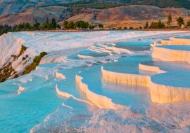 Lais Puzzle - Natürliche Travertinbecken und Terrassen in Pamukkale. Die Baumwollburg im Südwesten der Türkei - 1.000 Teile