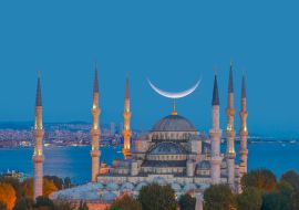 Lais Puzzle - Die Blaue Moschee mit Mondsichel (Neumond) (Sultanahmet), Istanbul, Türkei - 1.000 Teile