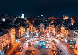 Lais Puzzle - Maidan Nezalezhnosti ist der zentrale Platz der Hauptstadt der Ukraine - 1.000 Teile