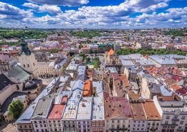 Lais Puzzle - Dächer der Altstadt von Lemberg, Blick vom Rathausturm, Ukraine - 1.000 Teile