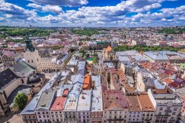 Lais Puzzle - Dächer der Altstadt von Lemberg, Blick vom Rathausturm, Ukraine - 2.000 Teile