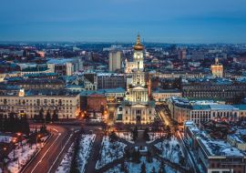 Lais Puzzle - Beleuchtete Mariä-Himmelfahrt-Kathedrale in Charkiw - 1.000 Teile