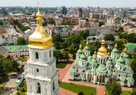 Lais Puzzle - Sophienkathedrale Kiew von der Höhe des Sophienplatzes Stadtbild - 1.000 Teile