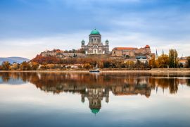 Lais Puzzle - Esztergom, Ungarn - Schöner Herbstmorgen mit der Basilika der Heiligen Jungfrau Maria in Esztergom an der Donau - 2.000 Teile