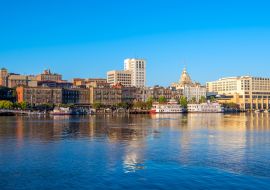 Lais Puzzle - Flussufer im Stadtzentrum von Savannah in Georgia - 1.000 Teile