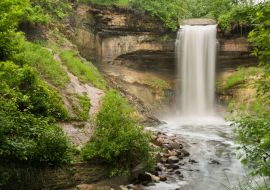 Lais Puzzle - Minnehaha Wasserfälle in der Stadt Minneapolis Minnesota - 1.000 Teile