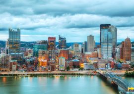 Lais Puzzle - Stadtbild von Pittsburgh mit dem Ohio River - 1.000 Teile