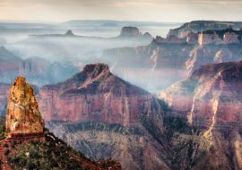 Lais Puzzle - Frühe Morgensonne und Nebel am Point Imperial, North Rim Grand Canyon National Park - 1.000 Teile