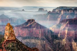 Lais Puzzle - Frühe Morgensonne und Nebel am Point Imperial, North Rim Grand Canyon National Park - 2.000 Teile