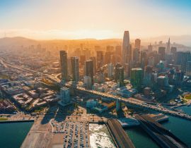 Lais Puzzle - Downtown San Francisco Luftaufnahme von Wolkenkratzern - 40, 100, 200, 500, 1.000 & 2.000 Teile