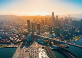 Lais Puzzle - Downtown San Francisco Luftaufnahme von Wolkenkratzern - 1.000 Teile