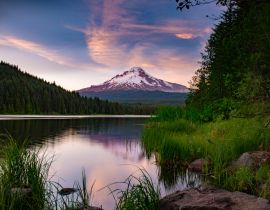 Lais Puzzle - Sonnenuntergang am Mount Hood - 40, 100, 200, 500, 1.000 & 2.000 Teile