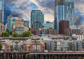 Lais Puzzle - Die neue Waterfront von Seattle vom Puget Sound aus - 1.000 Teile