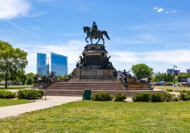 Lais Puzzle - Washington Monument am Eakins Oval in Philadelphia, USA - 1.000 Teile