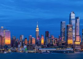 Lais Puzzle - Panoramablick auf die West Side der Skyline von Manhattan vom Hamilton Park, Weehawken, über den Hudson River - 1.000 Teile