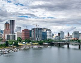 Lais Puzzle - Skyline von Portland und Willamette River - Portland, Oregon, USA - 40, 100, 200, 500, 1.000 & 2.000 Teile