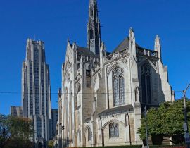 Lais Puzzle - Campus der Universität von Pittsburgh mit der Cathedral of Learning und der Heinz Memorial Chapel - 40, 100, 200, 500, 1.000 & 2.000 Teile