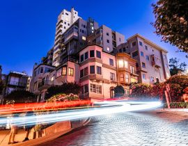 Lais Puzzle - Lombard Street in San Francisco bei Nacht - 40, 100, 200, 500, 1.000 & 2.000 Teile