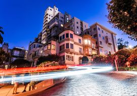 Lais Puzzle - Lombard Street in San Francisco bei Nacht - 1.000 Teile