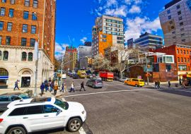 Lais Puzzle - Autos auf der Straße im Financial District in Lower und Downtown Manhattan, New York, USA - 1.000 Teile