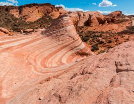 Lais Puzzle - Das gestreifte Sandstein-Glattgestein der Feuerwelle im Feuertal, Valley of Fire State Park, Nevada, USA - 40, 100, 200, 500, 1.000 & 2.000 Teile
