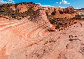 Lais Puzzle - Das gestreifte Sandstein-Glattgestein der Feuerwelle im Feuertal, Valley of Fire State Park, Nevada, USA - 1.000 Teile