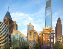 Lais Puzzle - Skyline moderner Gebäude im Stadtzentrum vom Rittenhouse Square aus, Philadelphia, Pennsylvania, Vereinigte Staaten - 40, 100, 200, 500, 1.000 & 2.000 Teile