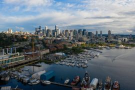 Lais Puzzle - Queen Anne Hill Seattle Washington Stadtzentrum Skyline Lake Union - 2.000 Teile