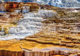 Lais Puzzle - Panorama Nahaufnahme des Jupiters und der Hügelterrassen bei Mammoth Hot Springs im Yellowstone National Park - 1.000 Teile