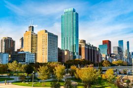 Lais Puzzle - Skyline von Chicago am Grant Park in Illinois - Vereinigte Staaten - 2.000 Teile
