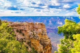 Lais Puzzle - Panoramabild des farbenprächtigen Sonnenuntergangs am Grand Canyon im Grand Canyon National Park vom Südrand aus, Arizona - 2.000 Teile