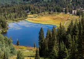 Lais Puzzle - Höhenansicht des Silver Lake, Silver Lake Nature Area, Brighton, Utah, USA - 1.000 Teile