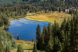 Lais Puzzle - Höhenansicht des Silver Lake, Silver Lake Nature Area, Brighton, Utah, USA - 2.000 Teile