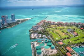 Lais Puzzle - Fisher Island und South Pointe Park, Luftaufnahme. Miami, Florida - 2.000 Teile