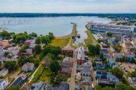 Lais Puzzle - Luftaufnahme der Salem Maritime National Historic Site und des Salem Harbor in der Stadt Salem, Massachusetts - 2.000 Teile
