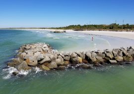 Lais Puzzle - Blick auf das schöne Meerwasser und den felsigen Strand in der Nähe des Fort Desoto Park, St. Petersburg, Florida, U.S.A. - 1.000 Teile