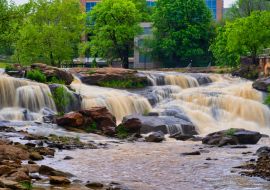 Lais Puzzle - Reedy River Falls in Greenville, South Carolina, USA - 1.000 Teile
