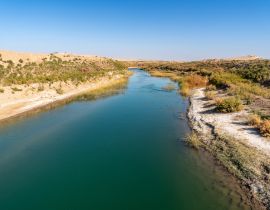Lais Puzzle - Usbekistan, Landschaft bei der Überquerung des Amu Darya Flusses in der Nähe der Stadt Nukus - 40, 100, 200, 500, 1.000 & 2.000 Teile