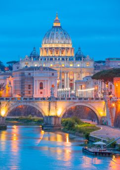 Lais Puzzle - Nachtansicht des Petersdoms in Rom, Italien - 1.000 Teile