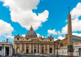 Lais Puzzle - Menschen warten auf Papst Franziskus vor dem Petersdom - 1.000 Teile