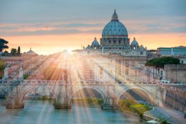 Lais Puzzle - Blick auf den Tiber und den Petersdom in Rom - 2.000 Teile