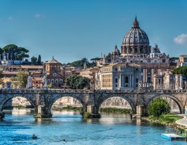 Lais Puzzle - Die Kuppel des Petersdoms vom Tiber aus gesehen - 40, 100, 200, 500, 1.000 & 2.000 Teile