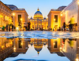 Lais Puzzle - Wunderschöner Blick auf die Kathedrale St. Peter, Rom, Italien - 40, 100, 200, 500, 1.000 & 2.000 Teile