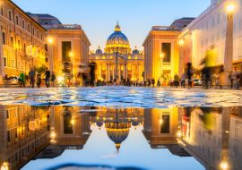 Lais Puzzle - Wunderschöner Blick auf die Kathedrale St. Peter, Rom, Italien - 1.000 Teile