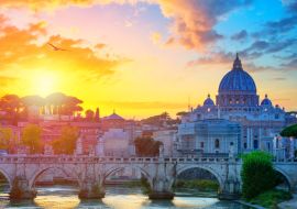 Lais Puzzle - Wunderschöne Aussicht auf den Petersdom, Rom, Italien - 1.000 Teile