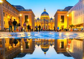 Lais Puzzle - Wunderschöne Aussicht auf den Petersdom, Rom, Italien - 1.000 Teile