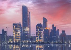 Lais Puzzle - Wolkenkratzer am Abend, Abu Dhabi, Vereinigte Arabische Emirate - 1.000 Teile