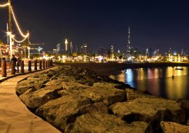 Lais Puzzle - Dubai Slyline von La Mer zur Sheikh Zayed Road und Dubai Downtown, Vereinigte Arabische Emirate - 1.000 Teile